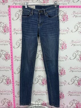 DISH jeans Women’s Mid-Rise Dark Blue Skinny Jeans